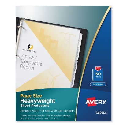 Picture of Avery® Page Size Heavyweight Three-Hole Punched Sheet Protector