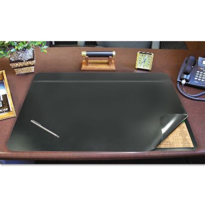 Picture of Hide-Away PVC Desk Pad, 31 x 20, Black