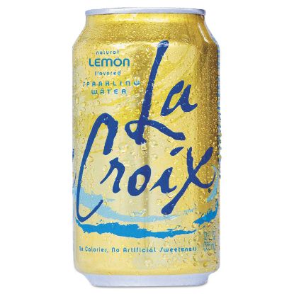 Picture of Sparkling Water, Lemon, 12 oz Can, 24/Carton