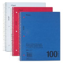 Picture of DuraPress Cover Notebook, 1 Subject, Medium/College Rule, Assorted Color Covers, 11 x 8.5, 100 Sheets