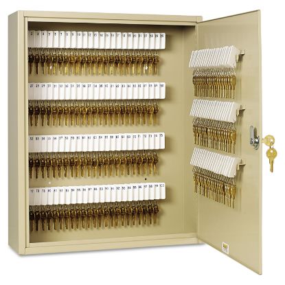 Picture of Uni-Tag Key Cabinet, 200-Key, Steel, Sand, 16 1/2 x 4 7/8 x 20 1/8