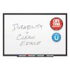 Picture of Classic Porcelain Magnetic Whiteboard, 72 x 48, Black Aluminum Frame