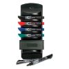 Picture of EnduraGlide Dry Erase Marker Kit, Board Caddy, Board Eraser and 6 Broad Chisel-Tip, Assorted-Color Markers
