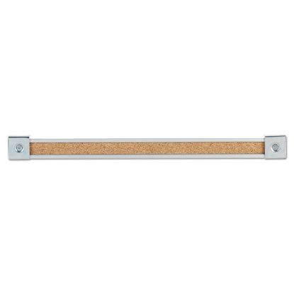 Picture of Map Rail, Heavy-Gauge Anodized Aluminum, Natural Cork Insert, 1 x 72